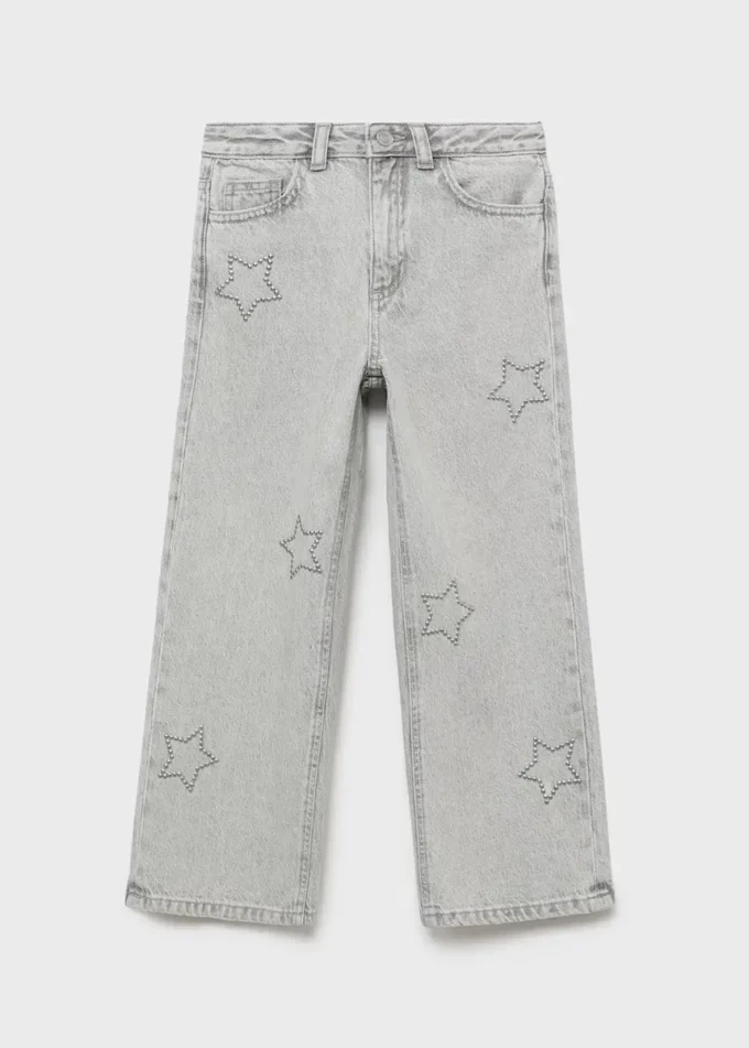 Weite Jeans mit Sternen Weite Jeans mit Sternen