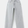 Weite Jeans mit Strasssteinen Weite Jeans mit Strasssteinen