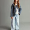 Weite Jeans mit umgeschlagenem Saum Weite Jeans mit umgeschlagenem Saum