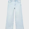 Weite Jeans mit umgeschlagenem Saum Weite Jeans mit umgeschlagenem Saum