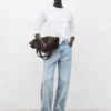 Weite Jeans mit umgeschlagenem Saum Weite Jeans mit umgeschlagenem Saum