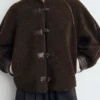 Wendbare Shearling-Jacke Wendbare Shearling-Jacke