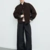 Wendbare Shearling-Jacke Wendbare Shearling-Jacke