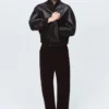 Wendbare Shearling-Jacke Wendbare Shearling-Jacke