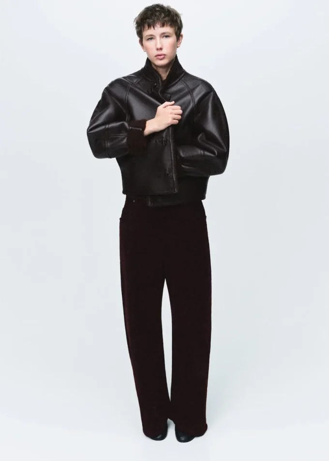 Wendbare Shearling-Jacke Wendbare Shearling-Jacke