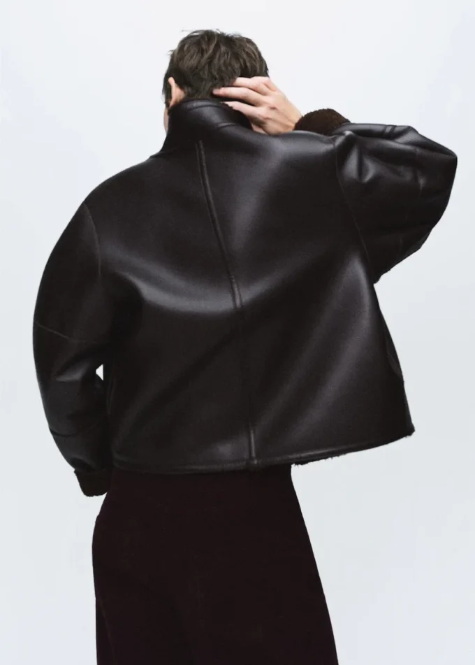 Wendbare Shearling-Jacke Wendbare Shearling-Jacke