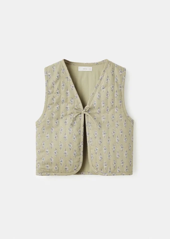 Weste mit Blumenprint