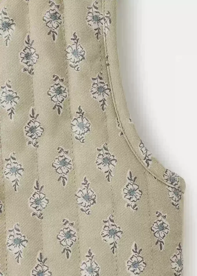 Weste mit Blumenprint