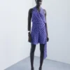 Wickelkleid mit Punkten