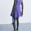 Wickelkleid mit Punkten