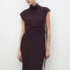 Wickelkleid mit Rollkragen Wickelkleid mit Rollkragen