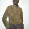 Wildlederjacke mit Knöpfen Wildlederjacke mit Knöpfen