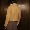 Wildlederjacke mit Knöpfen Wildlederjacke mit Knöpfen