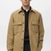Woll-Overshirt mit Taschen