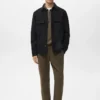 Woll-Overshirt mit Taschen