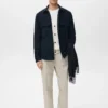 Woll-Overshirt mit Taschen