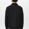 Woll-Overshirt mit Taschen