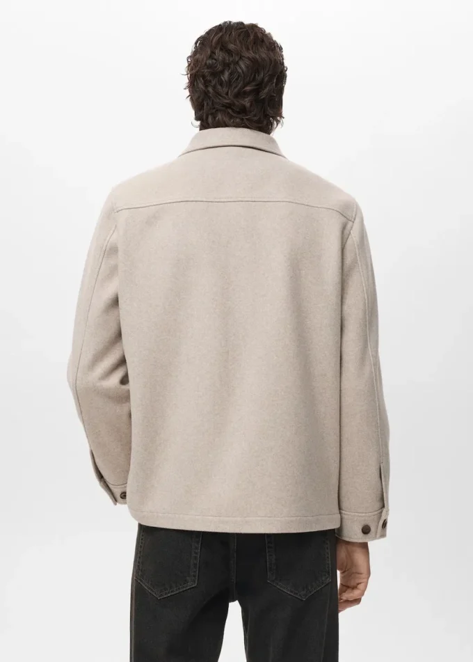 Woll-Overshirt mit Taschen Woll-Overshirt mit Taschen