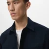 Woll-Overshirt mit Taschen