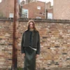Wolljacke mit Hahnentrittmuster Wolljacke mit Hahnentrittmuster