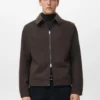 Wolljacke mit Reißverschluss