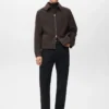 Wolljacke mit Reißverschluss