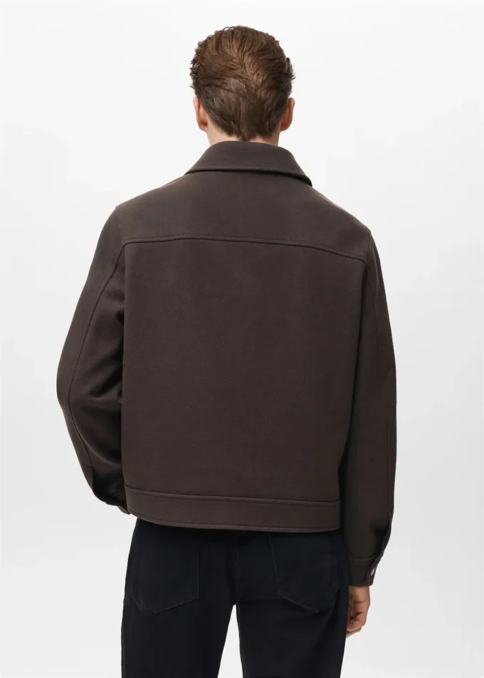 Wolljacke mit Reißverschluss