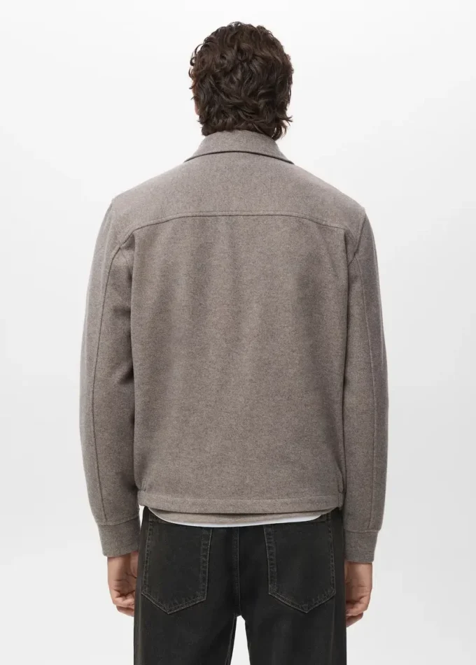 Wolljacke mit Reißverschluss Wolljacke mit Reißverschluss