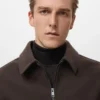 Wolljacke mit Reißverschluss
