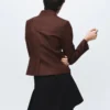 Wolljacke mit Stehkragen und Taschen Wolljacke mit Stehkragen und Taschen