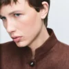Wolljacke mit Stehkragen und Taschen Wolljacke mit Stehkragen und Taschen