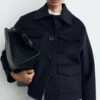 Wolljacke mit Taschen