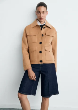 Wolljacke mit Taschen