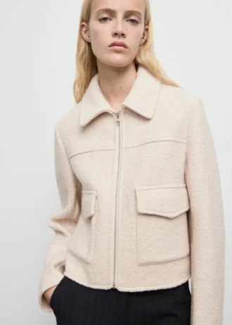 Wolljacke mit Taschen