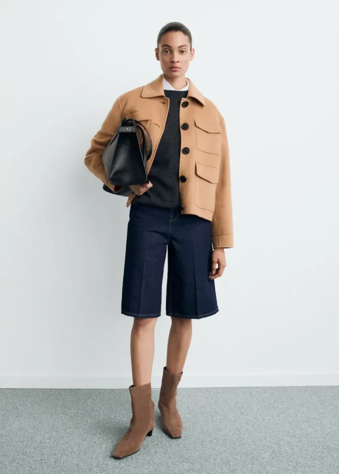 Wolljacke mit Taschen