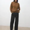 Zopfmuster-Rollkragenpullover