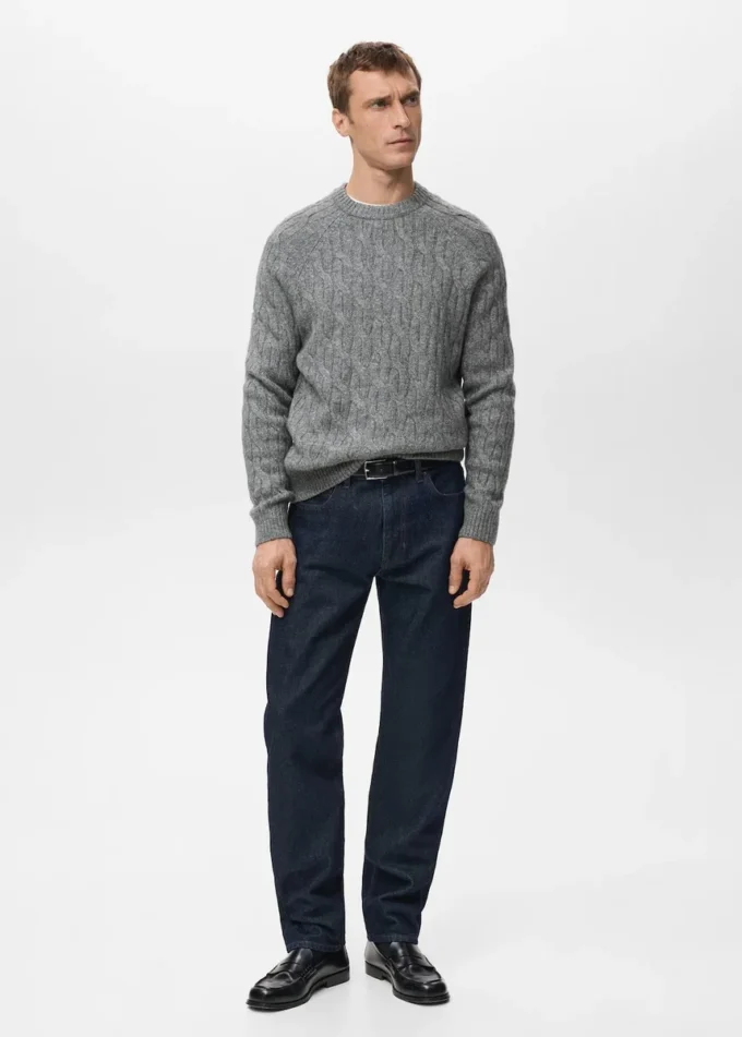 Zopfmusterpullover