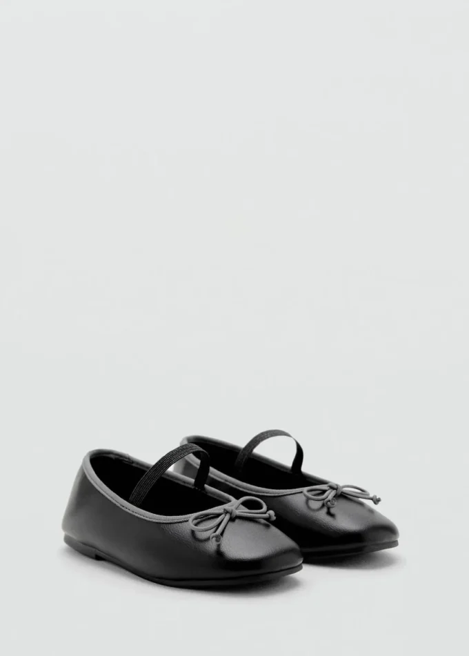 Zweifarbige Ballerinas mit Schleife Zweifarbige Ballerinas mit Schleife