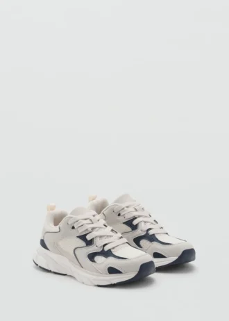 Zweifarbige Schnür-Sneaker Zweifarbige Schnür-Sneaker