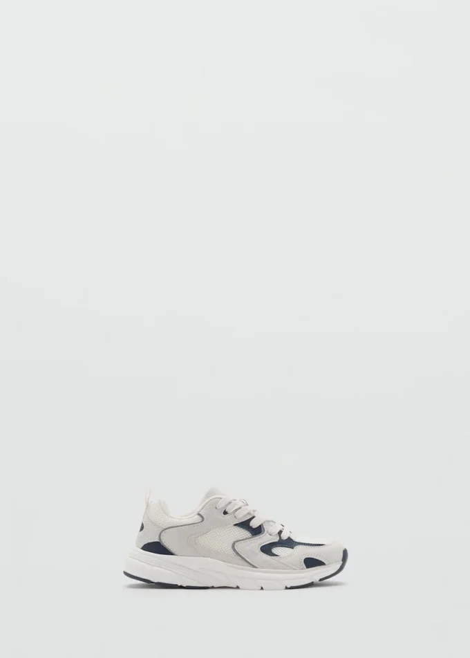 Zweifarbige Schnür-Sneaker Zweifarbige Schnür-Sneaker