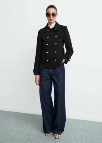 Zweireihige Jacke mit Revers