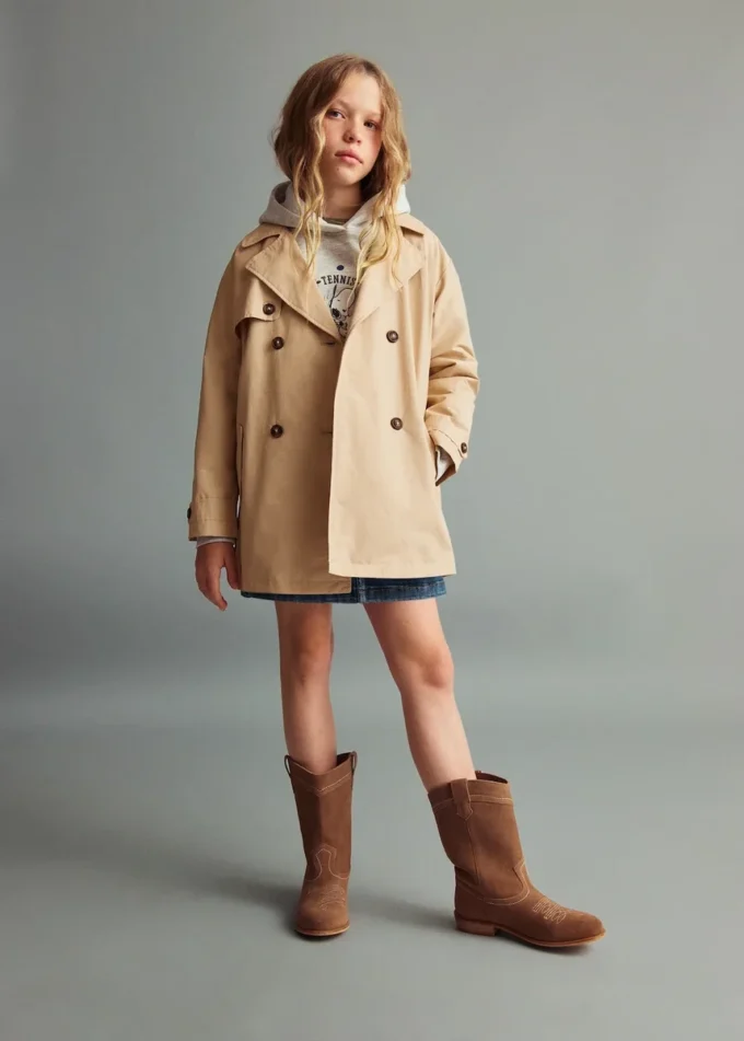 Zweireihiger Trenchcoat Zweireihiger Trenchcoat