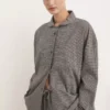 Zweiteiliger Baumwollpyjama mit Gingham-Karomuster Zweiteiliger Baumwollpyjama mit Gingham-Karomuster