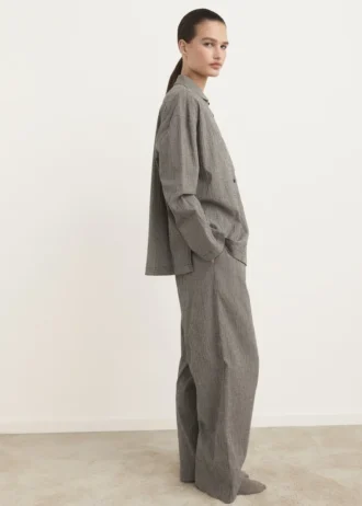 Zweiteiliger Baumwollpyjama mit Gingham-Karomuster