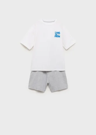 Zweiteiliger kurzer Pyjama Zweiteiliger kurzer Pyjama