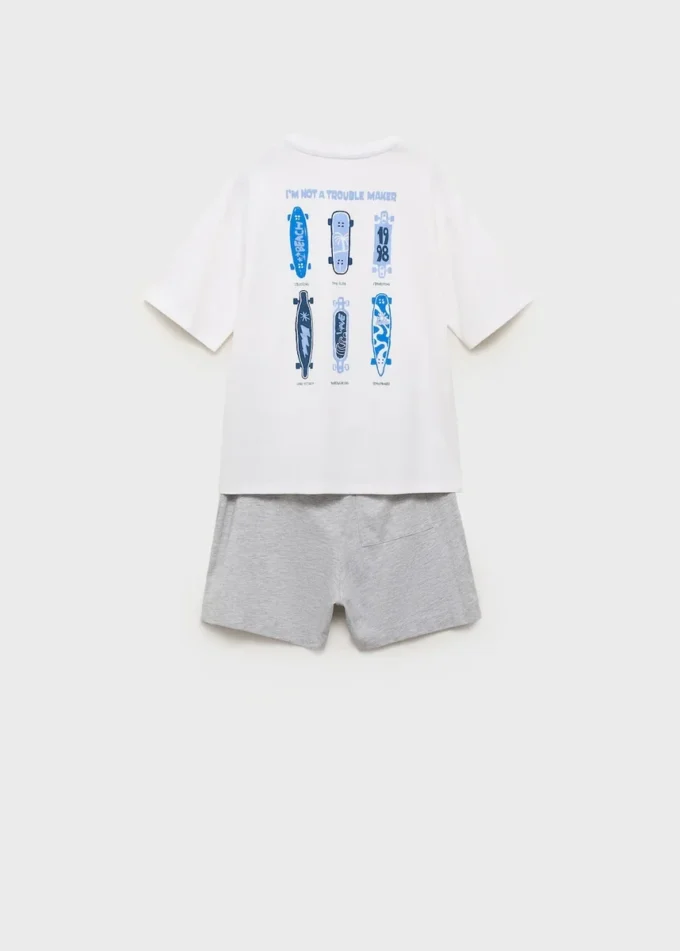 Zweiteiliger kurzer Pyjama